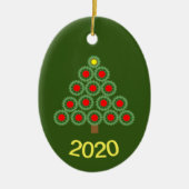 Décoration En Céramique Arbre de Noël mécanique (Devant)