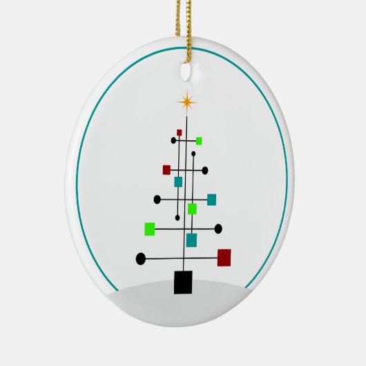 Décoration En Céramique Arbre de Noël - Mid Century Retro (Droite)