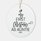 Décoration En Céramique Arbre de Noël Mon premier Noël en tant que tante (Gauche)