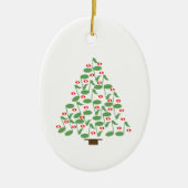 Décoration En Céramique Arbre de Noël musical (Devant)