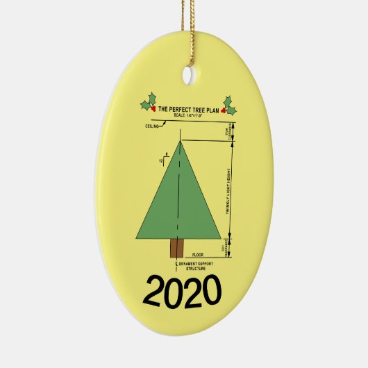 Décoration En Céramique Arbre de Noël parfait (Droite)