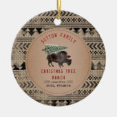 Décoration En Céramique Arbre de Noël Père Noël Buffalo Burlap (Devant)