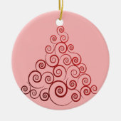 Décoration En Céramique Arbre de Noël Red Curlee (Devant)