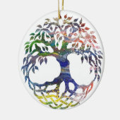 Décoration En Céramique arbre de vie, arbre de vie, arbre des dons de vie, (Gauche)