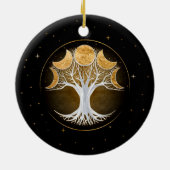 Décoration En Céramique Arbre de vie et lunes (Dos)