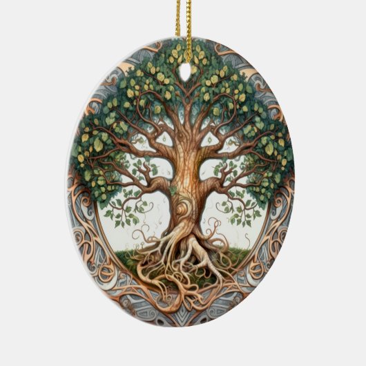 Décoration En Céramique Arbre vert païen (Droite)