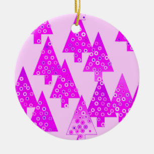 Décoration En Céramique Arbres de Noël à fleurs modernes - orchidée