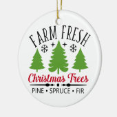 Décoration En Céramique Arbres de Noël frais de ferme (Gauche)