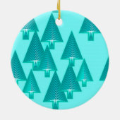Décoration En Céramique Arbres de Noël métalliques modernes - turquoise (Dos)