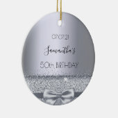 Décoration En Céramique Arc argenté 50e anniversaire (Droite)