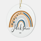 Décoration En Céramique Arc-en-ciel personnalisé Nouveau cadeau bébé (Gauche)