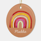 Décoration En Céramique Arc-en-ciel rétro jolie aquarelle (Gauche)