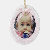 Décoration En Céramique arc rose Baptême merci (Droite)