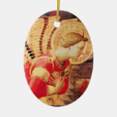 Décoration En Céramique ARCHANGEL GABRIEL Ruby Gem pierre (Devant)