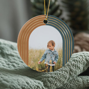 Décoration En Céramique Arches d'or concentriques modernes géométriques 3 