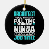 Décoration En Céramique Architecte Funny Emploi Profession Carrière Archit (Devant)