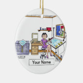 Décoration En Céramique Architecte/ingénieur - femelle (Droite)