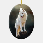 Décoration En Céramique Arctic wolf (Devant)