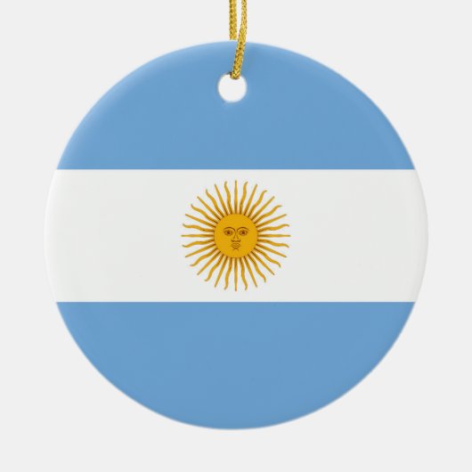 Décoration En Céramique Argentina flag (Devant)