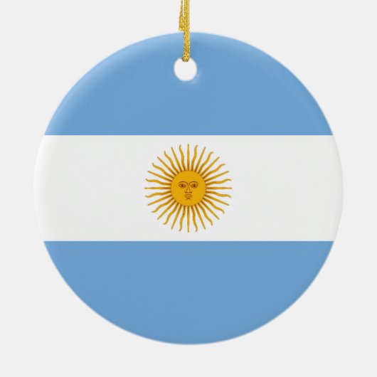 Décoration En Céramique Argentina flag (Dos)