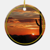 Décoration En Céramique Arizona Sunset—beau, (Dos)