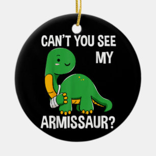 Décoration En Céramique Armissaur os brisés Blessure au bras Dinosaure Réc