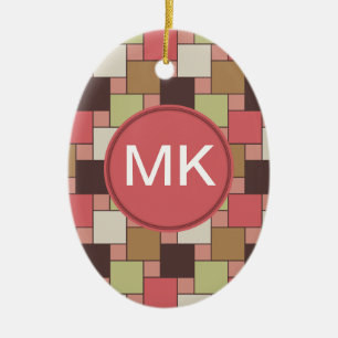 Décoration En Céramique Armoire d'épices géométrique