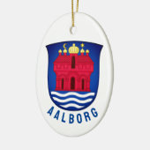 Décoration En Céramique Armoiries d'Aalborg - DANEMARK (Gauche)