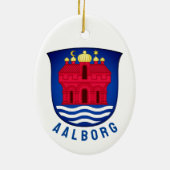 Décoration En Céramique Armoiries d'Aalborg - DANEMARK (Dos)