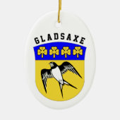 Décoration En Céramique Armoiries de Gladsaxe, Danemark (Devant)