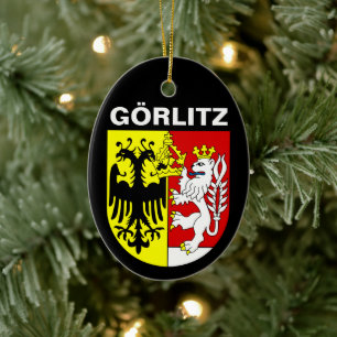 Décoration En Céramique Armoiries de Görlitz, Allemagne
