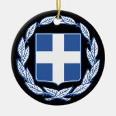 Décoration En Céramique Armoiries de la Grèce (Devant)