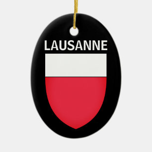 Décoration En Céramique Armoiries de Lausanne, SUISSE