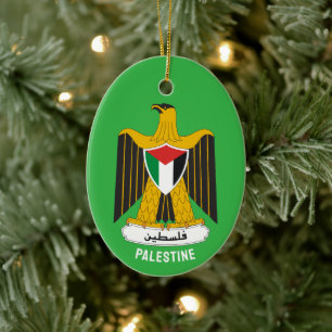 Décoration En Céramique Armoiries de l'État de Palestine