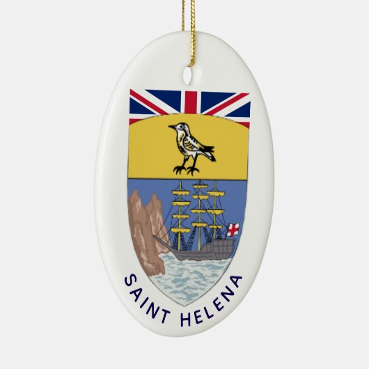 Décoration En Céramique Armoiries de Sainte-Hélène (Droite)
