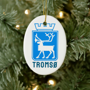 Décoration En Céramique Armoiries de Tromsø, NORVÈGE