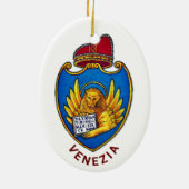 Décoration En Céramique Armoiries de Venise, Italie (Dos)