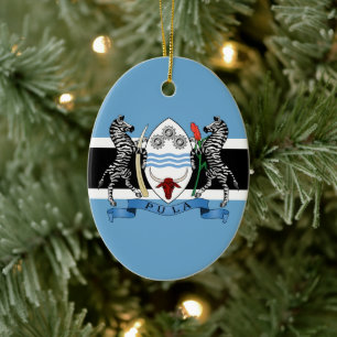 Décoration En Céramique Armoiries du Botswana