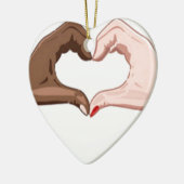 Décoration En Céramique Arrêtez le racisme (Gauche)