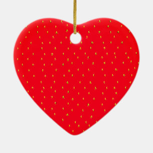 Décoration En Céramique arrière - plan de fraise drôle rouge