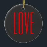 Décoration En Céramique Arrière - plan gris tendance Red Love Mariage<br><div class="desc">Vous pouvez facilement changer les polices et les couleurs. Vous pouvez également ajouter votre logo et l'image arrière - plan comme vous le souhaitez.</div>