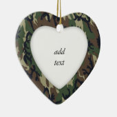 Décoration En Céramique Arrière - plan militaire de Woodland Camouflage (Droite)