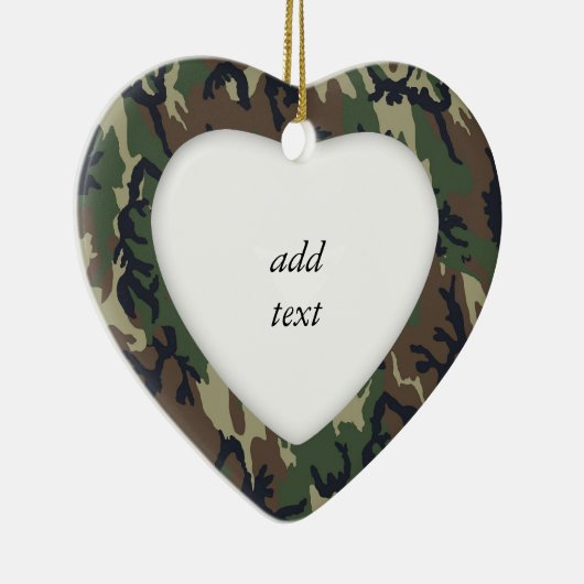 Décoration En Céramique Arrière - plan militaire de Woodland Camouflage (Droite)