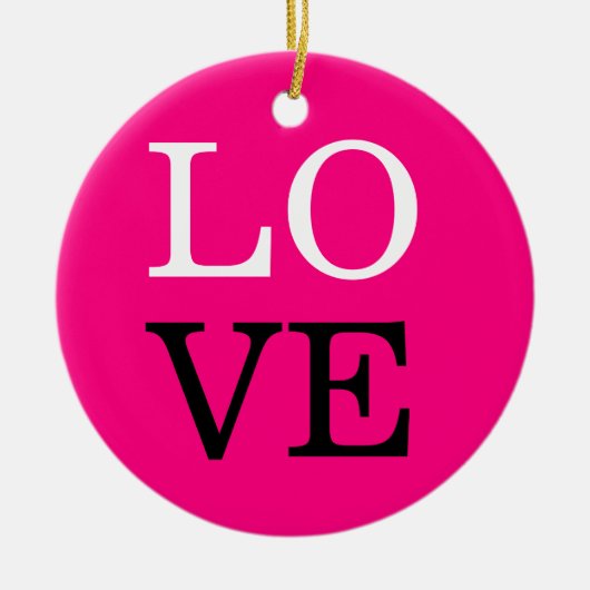 Décoration En Céramique Arrière - plan rose Mariage d'amour (Devant)