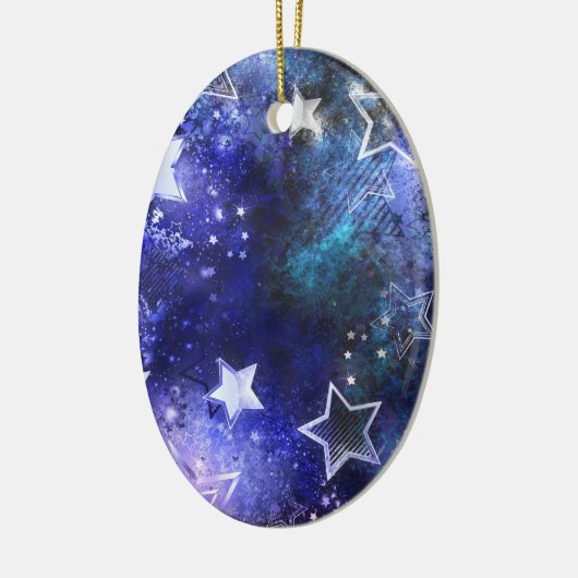 Décoration En Céramique Arrière - plan spatial avec étoiles (Gauche)