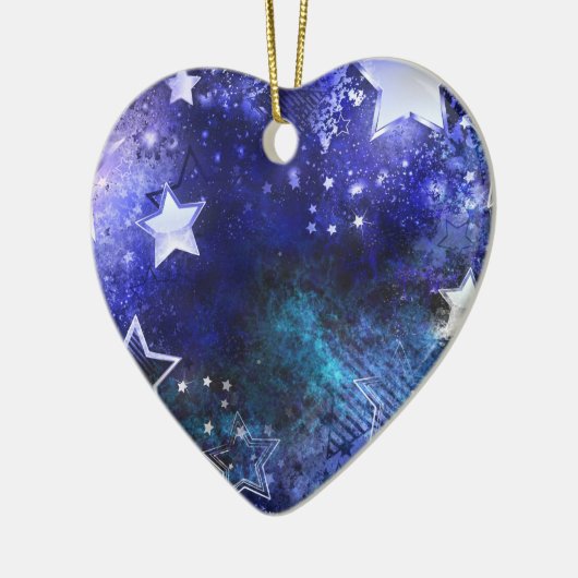 Décoration En Céramique Arrière - plan spatial avec étoiles (Gauche)