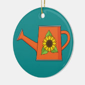 Décoration En Céramique Arrosage orange avec tournesol (Gauche)