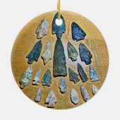 Décoration En Céramique Arrowhead indien (Dos)