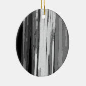 Décoration En Céramique Art Abstrait en niveaux de gris (Droite)