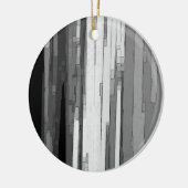 Décoration En Céramique Art Abstrait en niveaux de gris (Gauche)